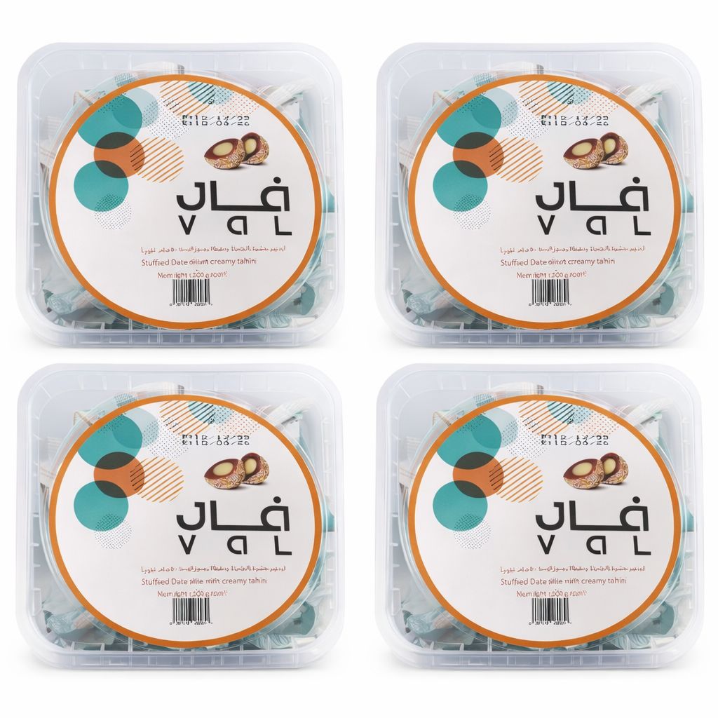 Four packages of Val brand food products on a white background