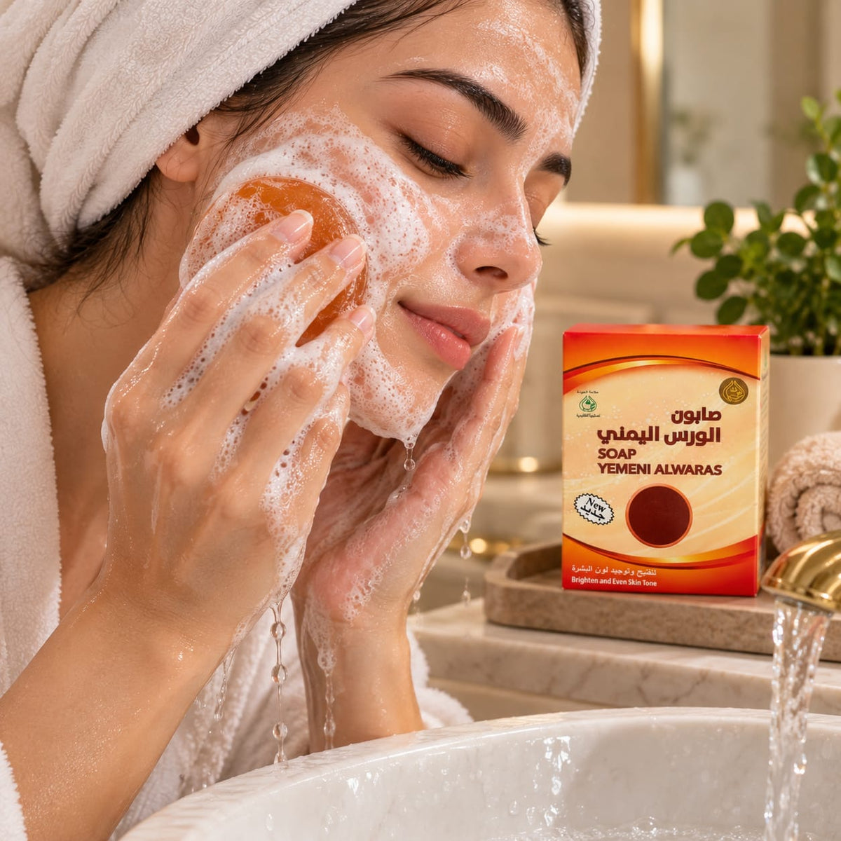 Yemeni Al-Waras Soap for Skin Lightening and Unifying its Tone - 100 g